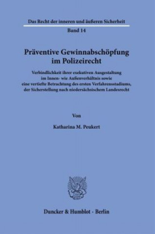 Carte Präventive Gewinnabschöpfung im Polizeirecht. 