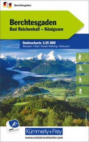 Tiskovina Berchtesgaden Nr. 08 Outdoorkarte Deutschland 1:35 000 