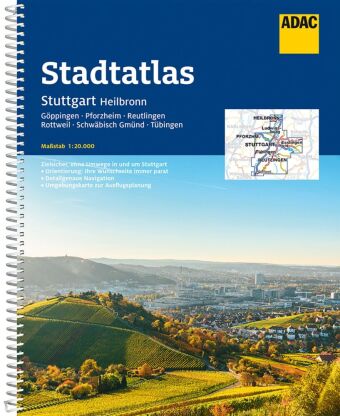 Kniha ADAC Stadtatlas Stuttgart, Heilbronn 1:20.000 