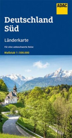 Materiale tipărite ADAC Länderkarte Deutschland Süd 1:500.000 
