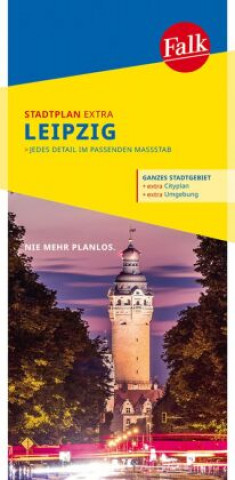 Nyomtatványok Falk Stadtplan Extra Leipzig 1:22.500 