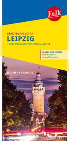 Pubblicazioni cartacee Falk Stadtplan Extra Leipzig 1:22.500 