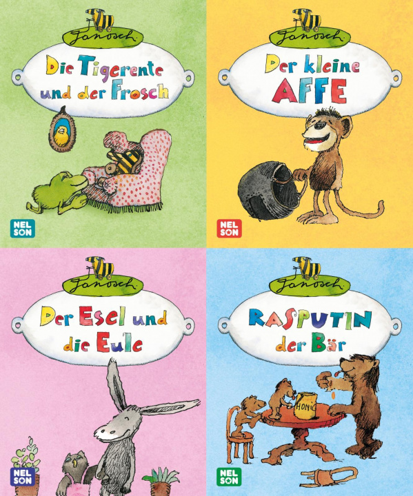 Igra/Igračka Nelson Mini-Bücher: Janosch 1-4 