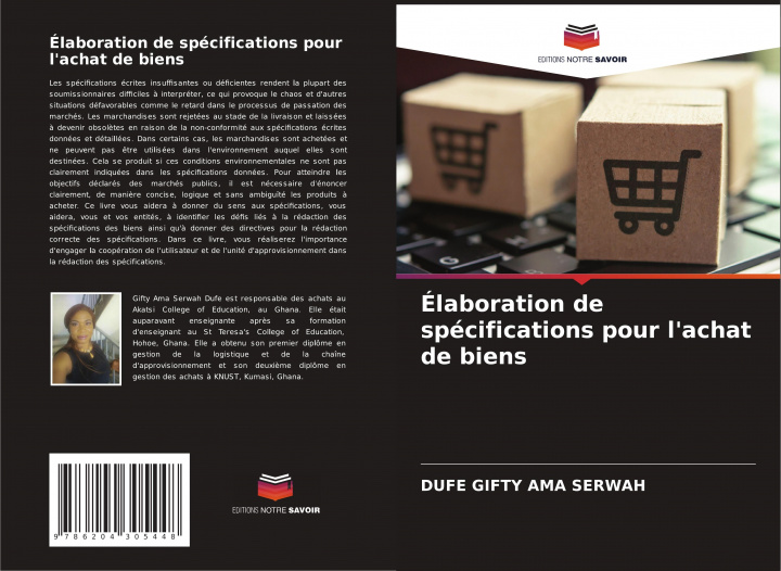 Knjiga Élaboration de spécifications pour l'achat de biens DUFE GIFTY AMA SERWAH