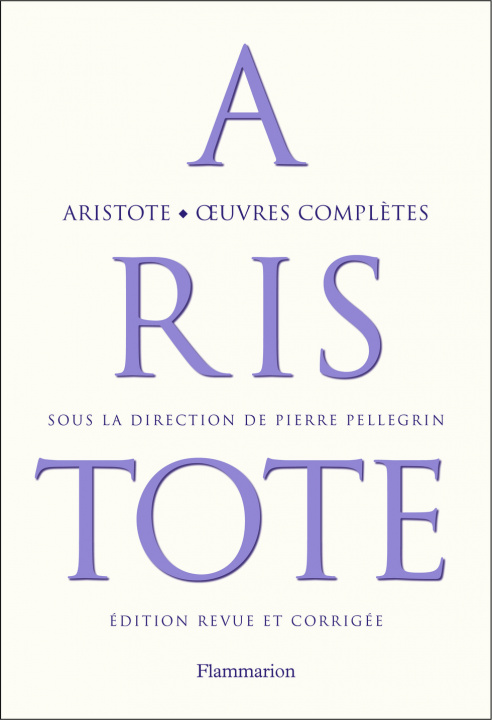 Knjiga Œuvres complètes ARISTOTE