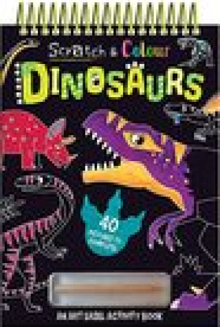 Kniha Scratch and Colour Dinosaurs Jenny Copper