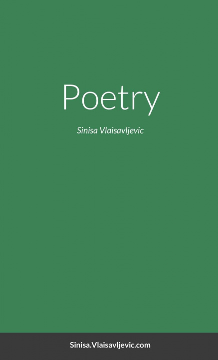 Boek Poetry Sinisa Vlaisavljevic