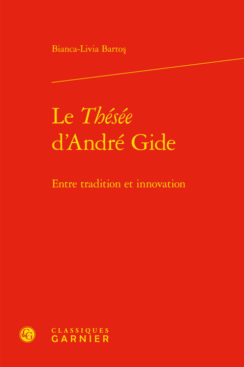 Könyv Le Thésée d'André Gide Barto bianca livia