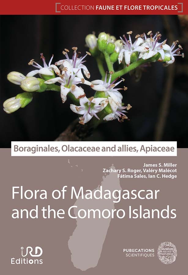Carte Boraginales, Olacaceae and allies, Apiaceae - Flore de Madagascar et des Comores MILLER