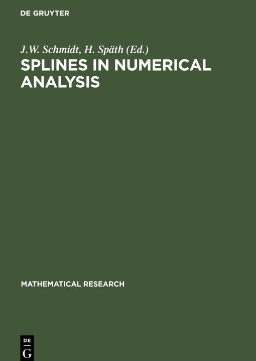Knjiga Splines in Numerical Analysis H. Späth