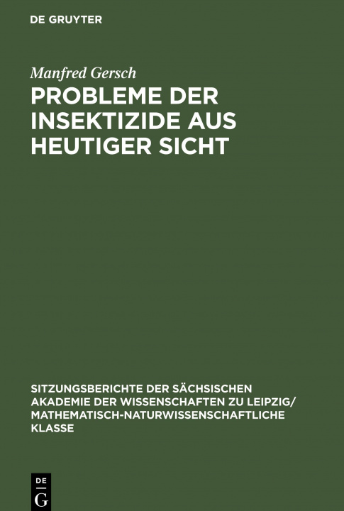 Könyv Probleme der Insektizide aus heutiger Sicht 