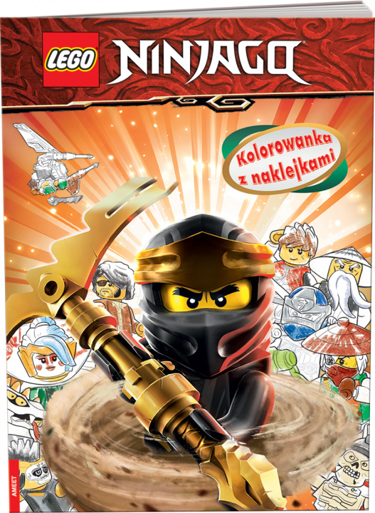 Kniha Lego Ninjago Kolorowanka z naklejkami NA-6704 Opracowania Zbiorowe