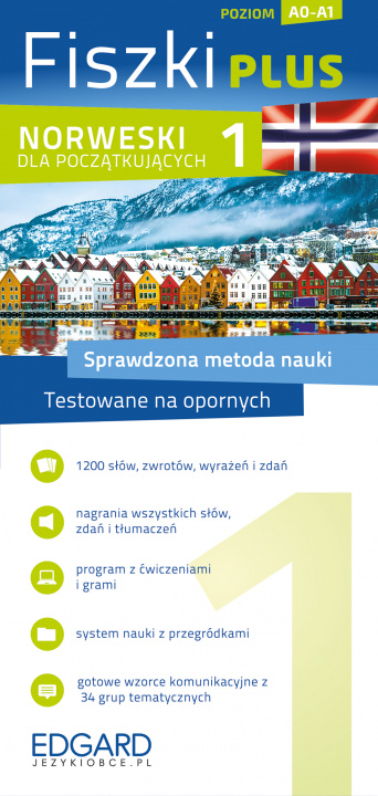 Książka Norweski dla początkujących. Fiszki PLUS wyd. 2 Opracowanie zbiorowe