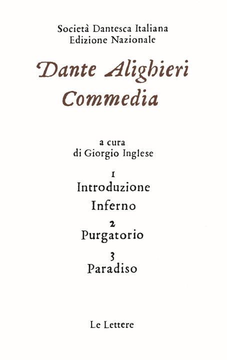 Knjiga Commedia Dante Alighieri
