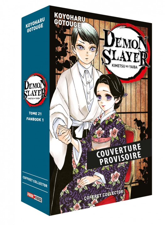 Carte Coffret Demon Slayer T21 + Fanbook N°01 Koyoharu Gotouge