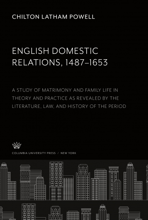 Knjiga English Domestic Relations 1487?1653 