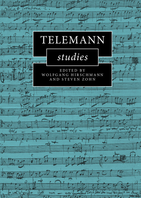 Book Telemann Studies Wolfgang Hirschmann