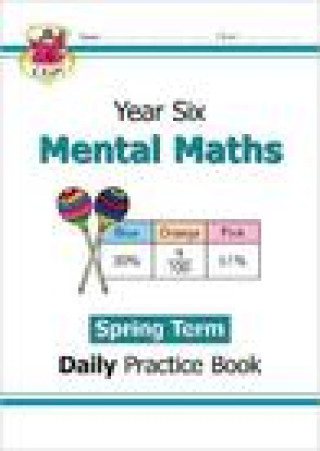 Książka New KS2 Mental Maths Daily Practice Book: Year 6 - Spring Term CGP Books
