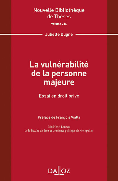 Kniha La vulnérabilité de la personne majeure - Volume 216 Juliette Dugne