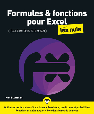 Kniha Formules et fonctions pour Excel Pour les Nuls 