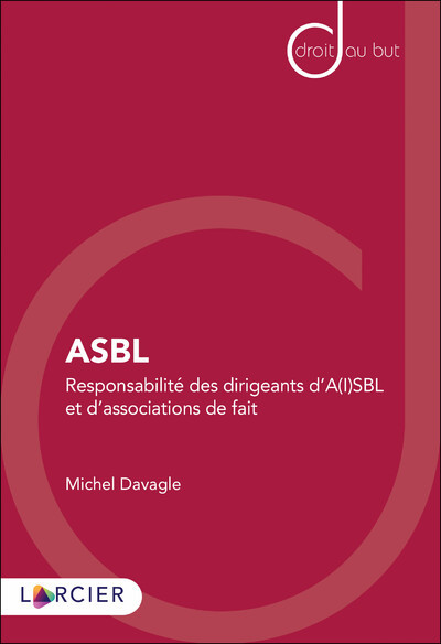 Knjiga ASBL - Responsabilité des dirigeants d'A(I)SBL et d'associations de fait Michel Davagle