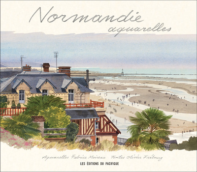 Kniha Normandie Aquarelles Fabrice Moireau