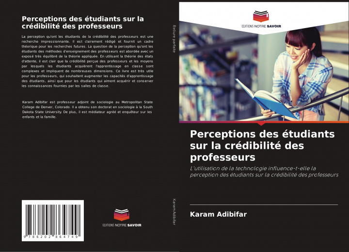 Buch Perceptions des étudiants sur la crédibilité des professeurs Karam Adibifar
