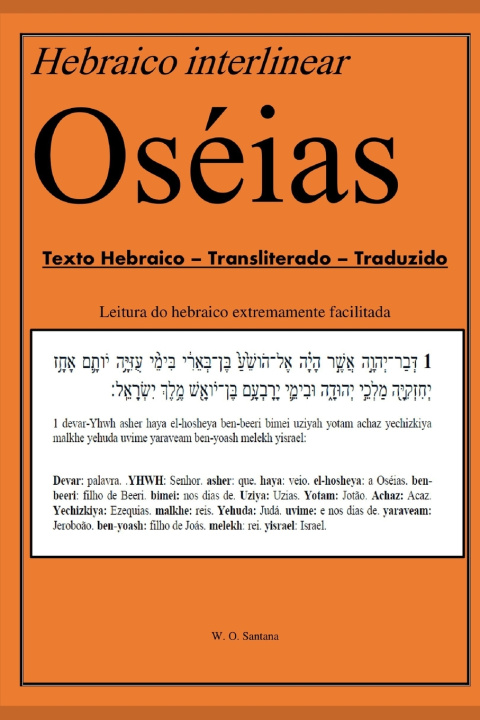 Knjiga Hebraico Interlinear - Oseias Wanderley Santana