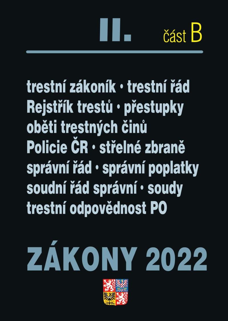 Kniha Zákony II B/2022 – Trestní právo collegium