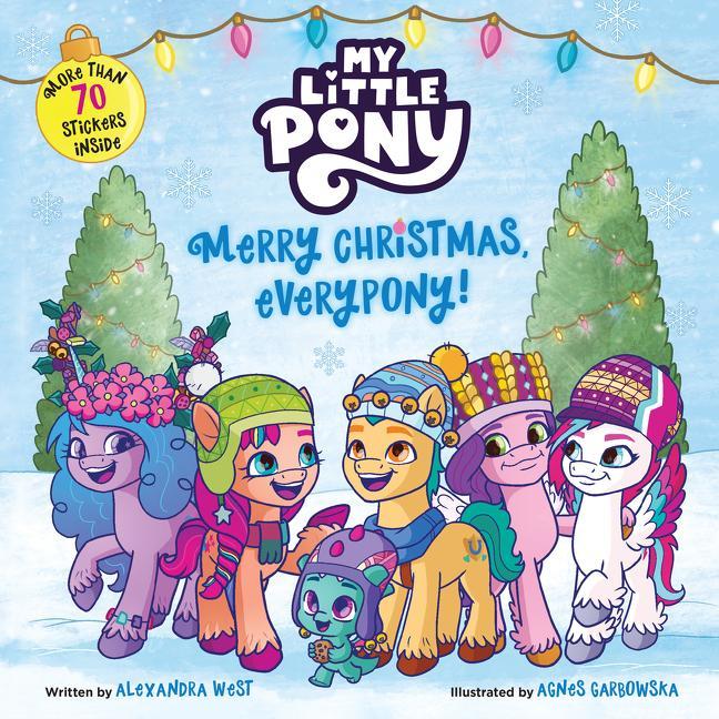 Книга My Little Pony: Merry Christmas, Everypony!: Includes More Than 50 Stickers! a Christmas Holiday Book for Kids Hasbro