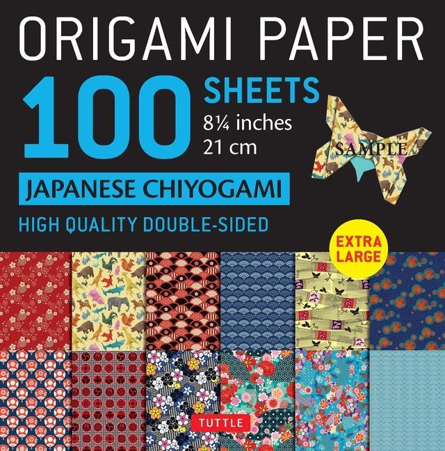 Carte Origami Paper 100 Sheets Japanese Chiyogami 8 1/4 (21 CM): High Quality Double-Sided Origami Sheets Printed with 12 Different Patterns (Instructions f 