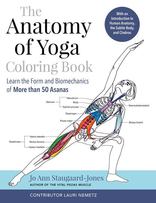 Книга The Anatomy of Yoga Coloring Book: Learn the Form and Biomechanics of More Than 50 Asanas 