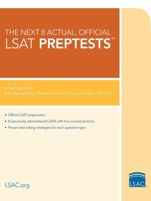 Carte The Next 8 Actual, Official LSAT Preptests 