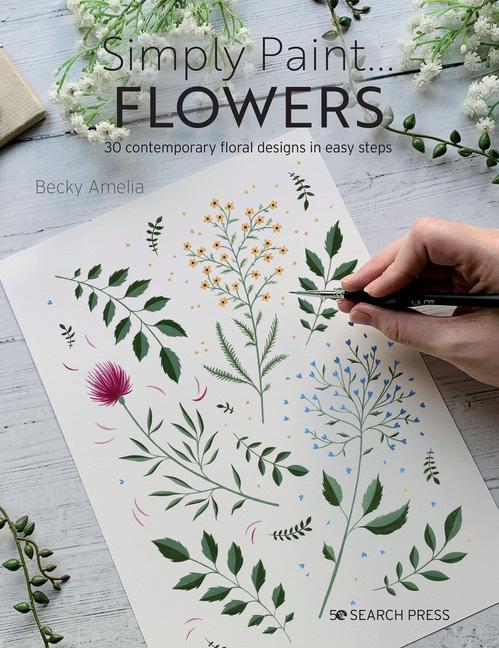 Knjiga Simply Paint Flowers 