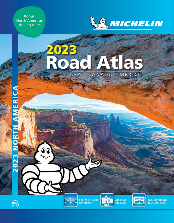 Книга Road Atlas 2023 - USA, Canada, Mexico (A4-Spiral) Michelin
