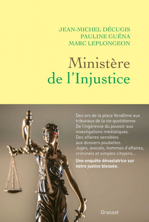 Knjiga Ministère de l'injustice Jean-Michel Décugis