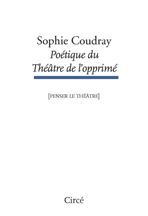 Kniha Poétique du Théâtre de l’opprimé Sophie COUDRAY