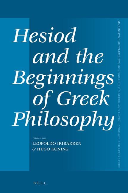 Kniha Hesiod and the Beginnings of Greek Philosophy 