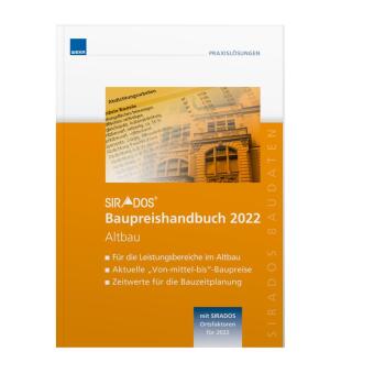 Knjiga SIRADOS Baupreishandbuch Altbau 2022 
