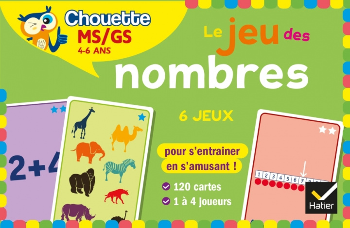 Carte Le jeu des nombres MS-GS Muriel Iribarne