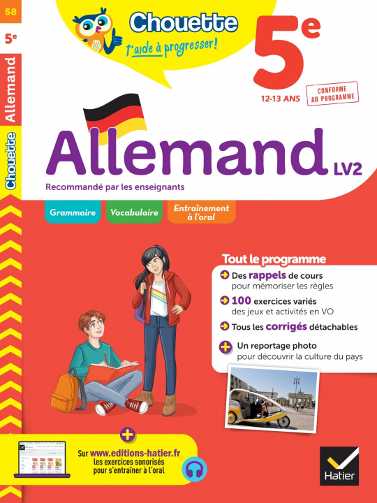 Carte Allemand 5e - LV2 (A1 vers A2) Marie-Gabrielle Guillot