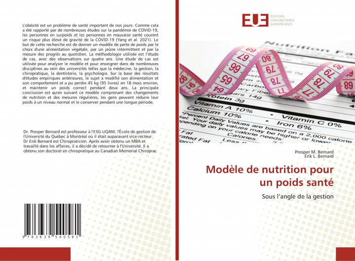 Knjiga Modele de nutrition pour un poids sante Erik L. Bernard