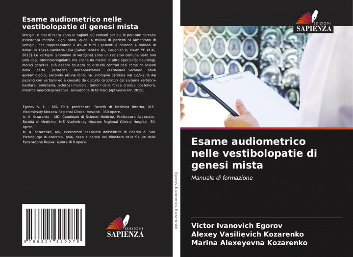 Buch Esame audiometrico nelle vestibolopatie di genesi mista Alexey Vasilievich Kozarenko
