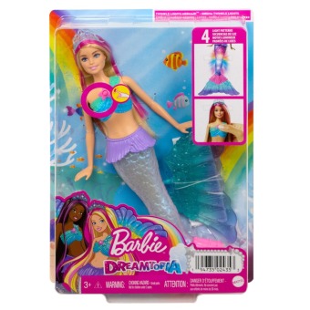 Játék Barbie Zauberlicht Meerjungfrau Malibu Puppe 