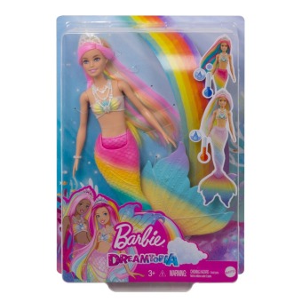 Játék Barbie Dreamtopia Regenbogenzauber Meerjungfrau mit Farbwechsel 