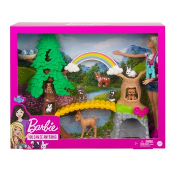 Joc / Jucărie Barbie Waldtier-Forscherin Puppe und Spielset 
