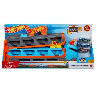 Hra/Hračka Hot Wheels 2-in-1 Rennbahn-Transporter Mattel