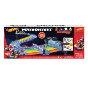 Joc / Jucărie Hot Wheels Mario Kart Regenbogen-Boulevard Mattel