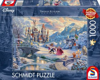 Hra/Hračka Disney, Die Schöne und das Biest, Wintertraum (Puzzle) Thomas Kinkade