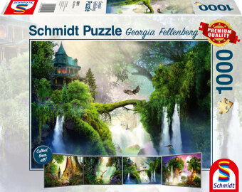 Játék Puzzle 1000 PQ Zaczarowany wodospad G.Fellenberg 110817 